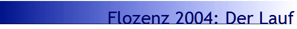Flozenz 2004: Der Lauf