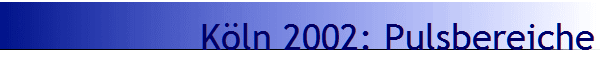 K�ln 2002: Pulsbereiche